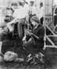 Mary Pickford On A Movie Set Knitting For Red Cross History - Item # VAREVCHISL013EC230