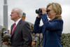 Hillary Clinton And Robert M. Gates Look Out Over North Korea From Observation Point Ouellette During A Tour Of The Demilitarized Zone In South Korea. July 21 2010. History - Item # VAREVCHISL028EC047