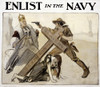 World War I American Recruitment Poster For Us Navy Shows Uncle Sam History - Item # VAREVCHISL002EC288