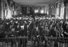 Arab Protest Gathering In Session In Jerusalem During The 1929 Riots. Five Palestinian Leaders In The Front Row. L-R No Id Grand Mufti Of Palestine History - Item # VAREVCHISL044EC212