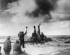 British Artillery Shelling An Enemy Position In Libya During World War 2. Ca. 1941-42. History - Item # VAREVCHISL037EC788