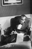 Richard Nixon Working In The Lincoln Sitting Room. Ca. 1969-74. History - Item # VAREVCHISL032EC177