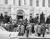 Legal Retaliation For Montgomery Bus Boycott. Ninety Bus Boycott Leaders Gather Outside The Courthouse In Montgomery History - Item # VAREVCHISL033EC787