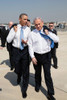 President Barack Obama Walks Across The Tarmac With Israeli Prime Minister Benjamin Netanyahu. Ben Gurion International Airport In Tel Aviv History - Item # VAREVCHISL039EC703