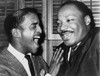 Martin Luther King And Entertainer Sammy Davis Jr. Share A Laugh In Davis' Dressing Room At New York'S Majestic Theater In 1965. Davis Supported King'S Civil Rights Crusade With Generous Financial Support. - Item # VAREVCHISL005EC165