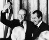 1973 Us Presidency. Vice Presidential Nominee Gerald Ford With President Richard Nixon During Ford'S Nomination Annoucement History - Item # VAREVCPBDRINIEC041