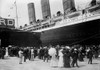 Hms Lusitania At New York Dock In 1907. She Is Met By A Crowd On Her A Starboard Side. History - Item # VAREVCHISL034EC911