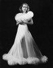 Merle Oberon In White Gown Designed By Omar Kiam Portrait - Item # VAREVCPBDMEOBEC050