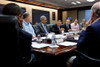 Cia Director David Petraeus Speaking During A National Security Meeting As Obama Listens. Situation Room Of The White House History - Item # VAREVCHISL040EC293