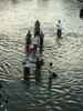 Two Days After Hurricane Katrina Hit African Americans Walk Through New Orleans Flood Waters To Evacuation Centers. Aug. 31 2005 History - Item # VAREVCHISL030EC129