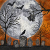 Something Wicked Graveyard I Hanging Bat Poster Print by Tara Reed - Item # VARPDXRB12240TR