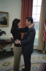 Patti Davis Embraces Her Father President Reagan In The Oval Office. Jan. 21 1981. History - Item # VAREVCHISL028EC229