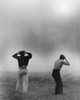 Two Men Hold On To Their Hats During Dust Storm History - Item # VAREVCHISL008EC136