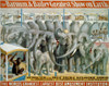 Poster For Barnum And Bailey Circus Showing Performing Elephants And Animals In Cages. History - Item # VAREVCHISL007EC382