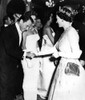 Frank Sinatra Is Presented To Queen Elizabeth At A London Premiere History - Item # VAREVCPBDFRSIEC017