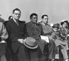 Surviving Iwo Jima Flag Raisers At Dedication Of U.S. Marine Corps War Memorial. L-R John Bradley Of Antigo History - Item # VAREVCHISL036EC737