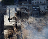 Ruins Of The Collapsed World Trade Center Buildings Following The 911 Terrorists Attacks In New York City. Sept. 19 2001 History - Item # VAREVCHISL024EC171