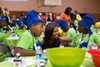 First Lady Michelle Obama Talks With Kids Making Trail Mix At The Mcalpine Park History - Item # VAREVCHISL040EC192