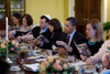 President Barack Obama And The First Family Mark The Beginning Of Passover With A Seder With Friends And Staff In The Old Family Dining Room Of The White House March 29 2010. History - Item # VAREVCHISL025EC221
