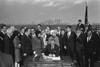 Lbj'S Great Society Programs. President Lyndon Johnson Signing The Immigration Bill On Liberty Island In New York Harbor. The Liberal Law Opened Us Borders To Non-European Immigrants History - Item # VAREVCHISL033EC157