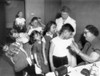 Children Inoculated Against Diphtheria. An Epidemic Of Choking Disease Broke Out In Michigan City History - Item # VAREVCCSUA000CS876