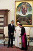 President Barack Obama Talks With Pope Francis Following A Private Audience At The Vatican. March 27 History - Item # VAREVCHISL039EC756