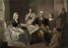 George And Martha Washington Sitting At A Table With Their Grandchildren History - Item # VAREVCHISL010EC186