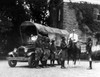 Governor Franklin Roosevelt On Horseback With Five Boy Scouts' On The Start Of Their Cross Country Trip. The Scouts Have Rigged The Antique Wagon Of Pioneer Writer Ezra Meeker To A Truck History - Item # VAREVCCSUA000CS285