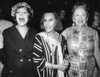 Gloria Swanson With Actress Fifi D'Orsay And Silent Screen Actress Carmel Myers. Swanson Was Giving A Schubert Alley Party Following Her Opening In The Broadway Play 'Butterflies Are Free' On Sept. 14 History - Item # VAREVCCSUB002CS315