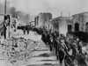 Italian Naval Prisoners March Through Tobruk On Their Way To A Prison Camp In 1941. World War 2 In North Africa. History - Item # VAREVCHISL036EC816