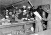 An Unusual World War I Scene Of An African American Soldier Being Served With American And French Service Men. American Red Cross Canteen Lunch Bar At Bordeaux History - Item # VAREVCHISL034EC533