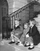 President Eisenhower'S Grandchildren At The White House. 1953. L-R David History - Item # VAREVCHISL038EC911