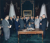 President Kennedy Signing The Nuclear Test Ban Treaty Which Banned Nuclear Tests In The Atmosphere History - Item # VAREVCHISL033EC906