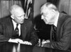 President Eisenhower And John Foster Dulles At The White House. The Eisenhower-Dulles Foreign Policy Focused On The Containment Of Communism Through Alliances History - Item # VAREVCCSUA000CS196