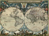 1664 Dutch World Map Is Richly Decorated History - Item # VAREVCHISL001EC046