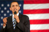 Barack Obama On Stage For Barack Obama Presidential Campaign Rally, Keene High School Gym, Keene, Nh, January 06, 2008. Photo By Kristin CallahanEverett Collection Celebrity - Item # VAREVC0806JACKH003