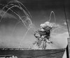 Liberty Ship Ss Rowan Explodes After Being Hit By A German Bomb History - Item # VAREVCHISL037EC895