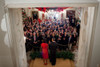 President And Michelle Obama Address Guests During A Holiday Reception In The Grand Foyer Of The White House Dec. 10 2010. History - Item # VAREVCHISL025EC065
