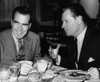 Nixon Vice Presidency. Vice President Richard Nixon Having Dinner With New York Gubernatorial Candidate Nelson A. Rockefeller History - Item # VAREVCPBDRINIEC152