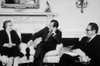 President Nixon Henry Kissinger And Israeli Prime Minister Golda Meir Meeting In The Oval Office. March 1 1973. History - Item # VAREVCHISL032EC204