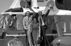 President Ford Running Mate Senator Robert Dole And Elizabeth Dole Arrive In The Presidential Helicopter Marine I To Attend A Campaign Rally In The Senator S Hometown Of Russell Kansas. August 20 1976 History - Item # VAREVCHISL029EC280