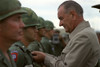 President Johnson In South Vietnam. Lbj Awards The Distinguished Service Cross To A First Lieutenant At Cam Ranh Bay History - Item # VAREVCHISL033EC282