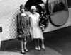 Anne Lindbergh And Mary Pickford Taking Part In The Christening Ceremonies Of Tri-Motored Plane To Be Flown By Charles Lindbergh History - Item # VAREVCPBDCHLICS011