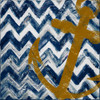 Nautical Chevron I Poster Print by Patricia Pinto