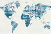 Kanari Map Indigo Poster Print by Melissa Averinos - Item # VARPDX43216