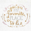 You Are My Favorite Square Poster Print by SD Graphics Studio - Item # VARPDX10941Q