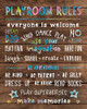 Playroom Rules Poster Print by CAD DESIGNS - Item # VARPDX40038