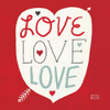 Love Love Love Square Poster Print by Michael Mullan - Item # VARPDX11821