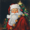 Sparkling Santa Poster Print by Susan Comish