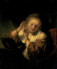 Young Woman Trying Earrings, 1654 Poster Print by Rembrandt - Item # VARPDX132044